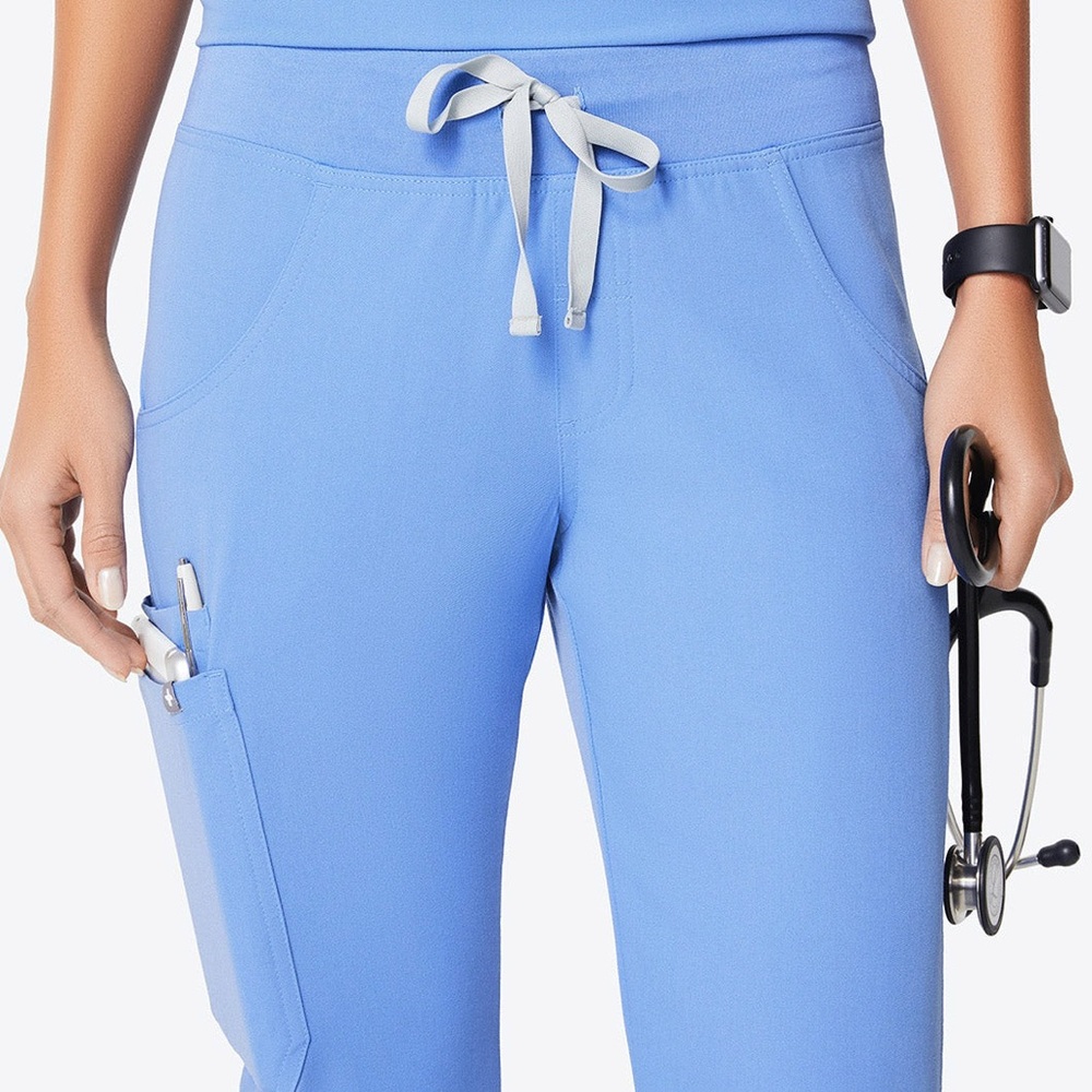 Figs Kade Cargo Ceil Blue Scrub Pants size Small Petite